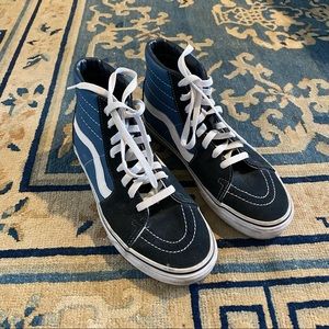 Vans Sk8 Hi Blue/Black with Suede